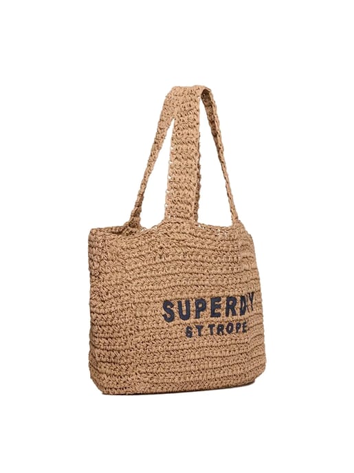 Superdry dames draagtassen van raffia City - Image 4