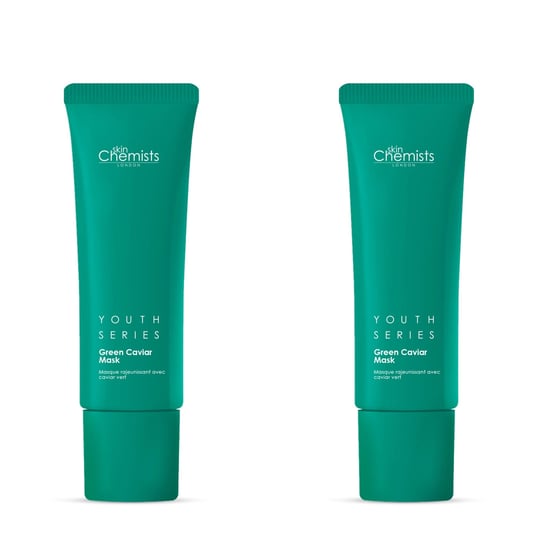 skinChemists Jeugdserie Groene Kaviaarmasker 50ml x 2 Duo Pack - Image 1