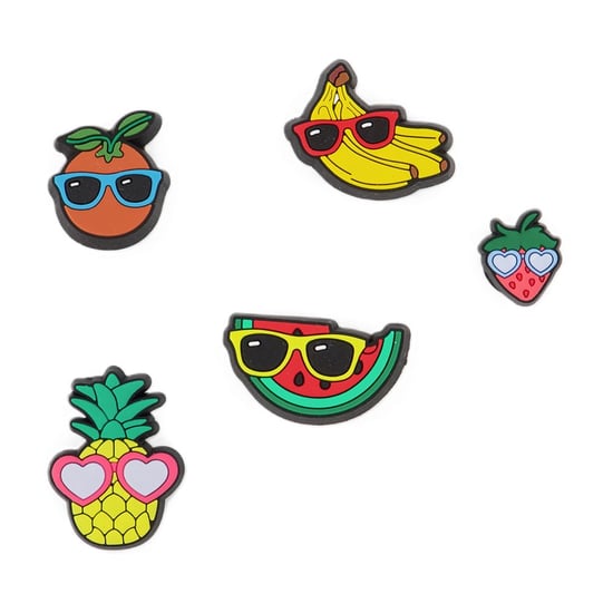 Set van 5 Jibbitz Schattig Fruit Met Zonnebril - Crocs - Multi - Image 1