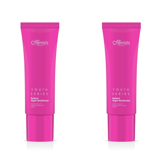 skinChemists Jeugdserie Retinol & Bakuchiol Nachtvochtinbrengende Crème 50ml x 2 Duo Pack - Image 1