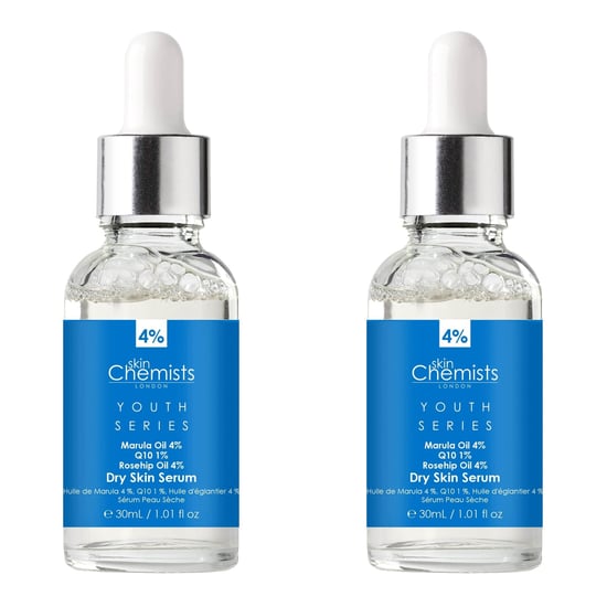 skinChemists Jeugd Serie Droge Huid Serum Marula Olie 4%, Q10 1%, Rozenbottelolie 4% 30ml x 2 Duo Pack - Image 1
