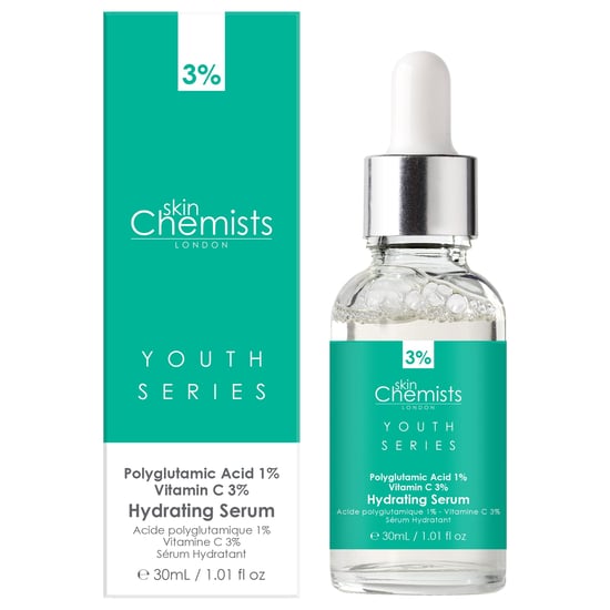 skinChemists Jeugdserie Hydraterend Serum Polyglutamaatzuur 1%, Vitamine C 3% 30ml x 2 Duo Pack - Image 3