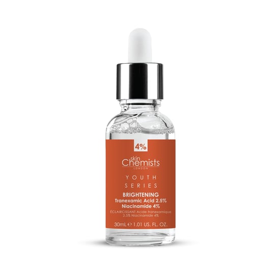 skinChemists Jeugd Serie Tranexaminezuur 2,5%, Niacinamide 4% Verhelderend Serun 30ml x 2 Duo Pack - Image 2