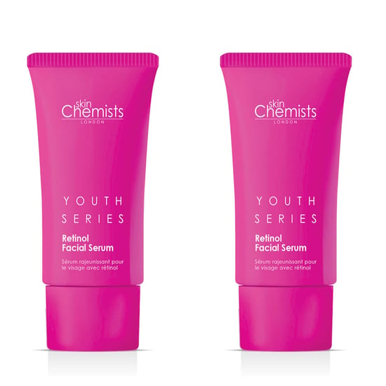 skinChemists Jeugdserie Retinol & Bakuchiol Gezichtsserum 30ml x 2 Duo Verpakking - Image 1