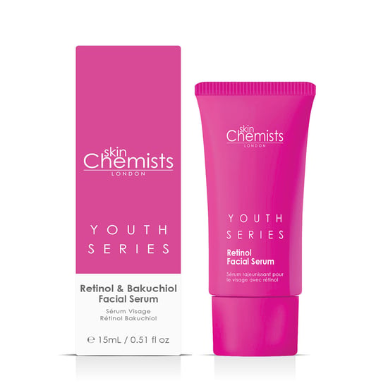 skinChemists Jeugdserie Retinol & Bakuchiol Gezichtsserum 30ml x 2 Duo Verpakking - Image 3