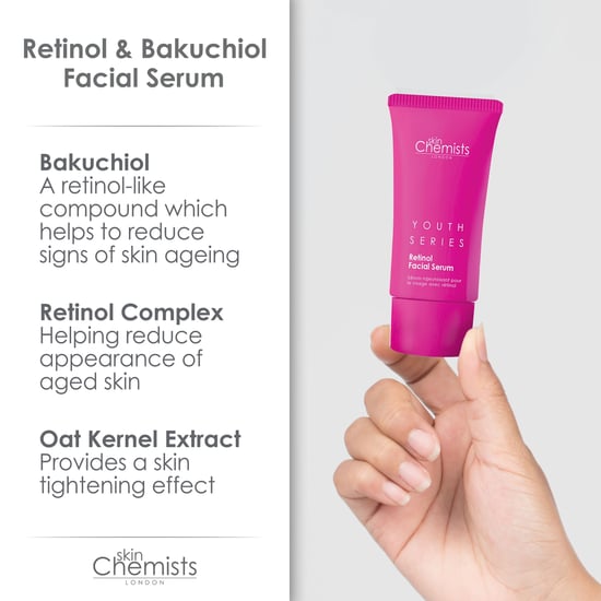 skinChemists Jeugdserie Retinol & Bakuchiol Gezichtsserum 30ml x 2 Duo Verpakking - Image 5