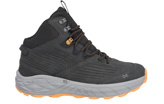 Hi-Tec Fuse Trek Mid Polyester Heren Wandelschoenen In Staal/Grijs/Geel - Image 1