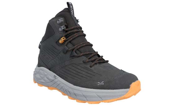 Hi-Tec Fuse Trek Mid Polyester Heren Wandelschoenen In Staal/Grijs/Geel - Image 2
