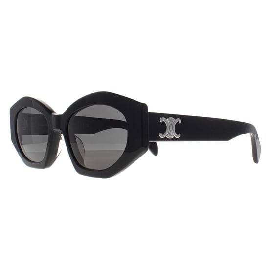Celine Triomphe CL40238U 01A glanzend zwart rookgrijs zonnebril - Image 2