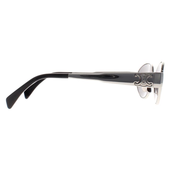 Celine Metal Triomphe CL40235U 16A glanzend palladium rookgrijs zonnebril - Image 4