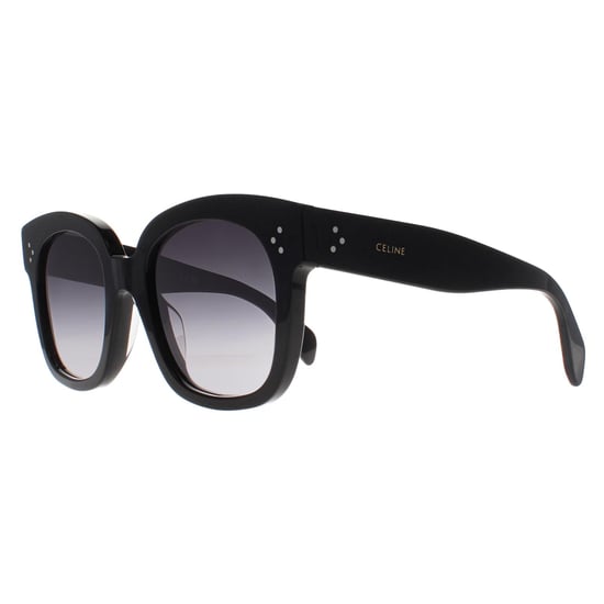Celine New Audrey CL4002UN 01B glanzend zwarte zonnebril met rookverloop - Image 2