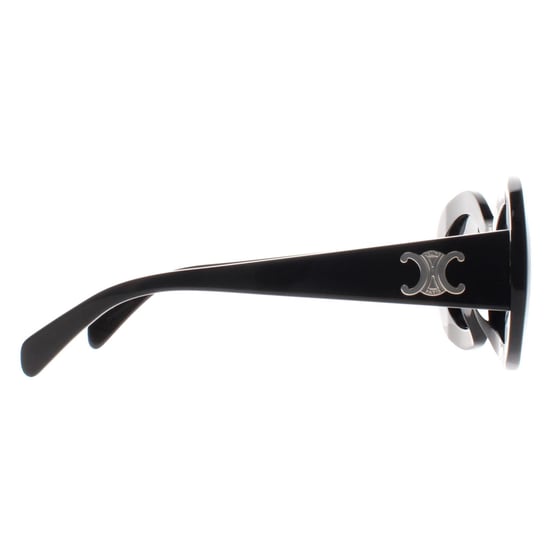 Celine Triomphe CL40292U 01A glanzend zwarte rookgrijze zonnebril - Image 4