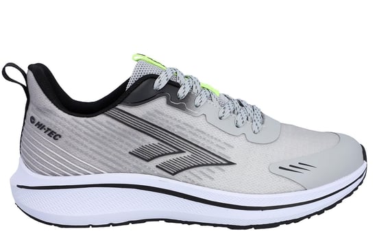 Hi-Tec Santorini Polyester Heren Sneakers In Cool Grijs/Zwart/Zuur Groen - Image 1