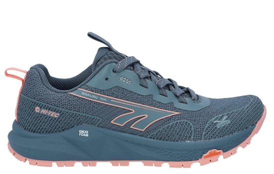 Hi-Tec Geo Nakuru Polyester Dames Wandelschoenen Flintstone/Koraal - Image 1