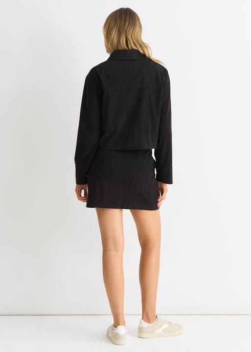 Koord Zip Up Boxy Jas - Image 4