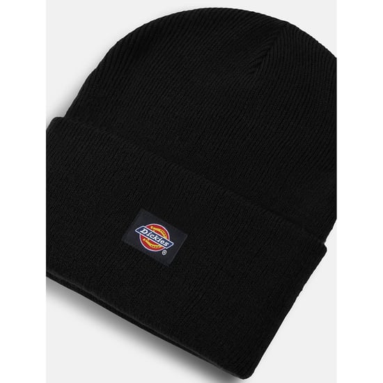 Dickies Acryl Gebreide Unisex Volwassenen Zwarte Beanie Muts - Image 4