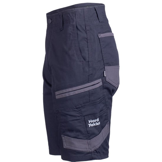 Hard Yakka Raptor Actieve Katoenen Vrouwen Zwarte Knie-lange Shorts - Image 3