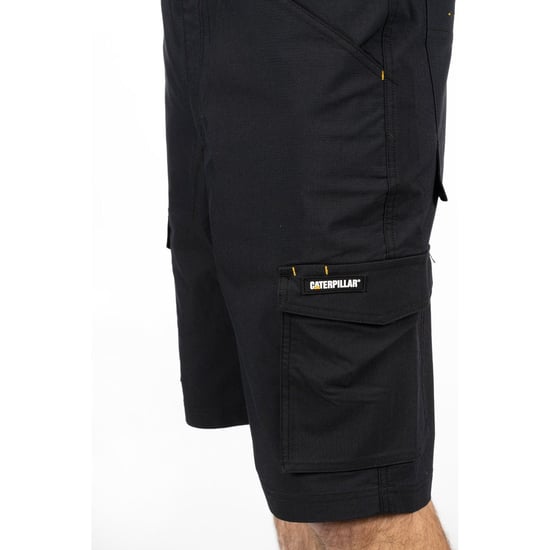 Caterpillar Nexus Stretch Katoenen Zwarte Werkkorte Broeken voor Mannen - Image 6