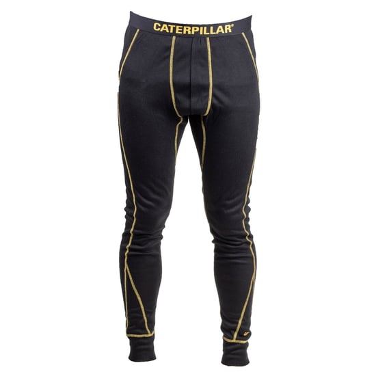Caterpillar Thermo Polyester Heren Zwarte Basislaag Broek - Image 1