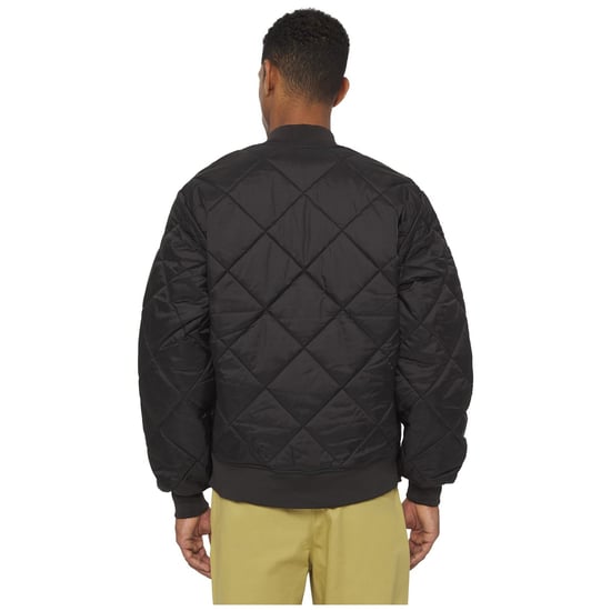 Dickies Diamond Heren Zwarte Gequilt Jacket - Image 2