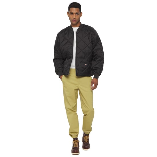 Dickies Diamond Heren Zwarte Gequilt Jacket - Image 4