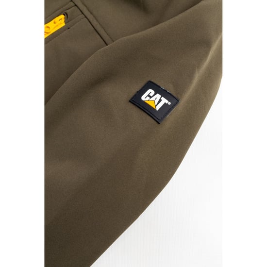 Caterpillar Essentials Shell Heren Mosgroene Softshell Jas - Image 6