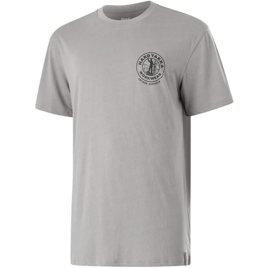Hard Yakka Heritage Icon Katoenen Grijze T-Shirt voor Heren - Image 3
