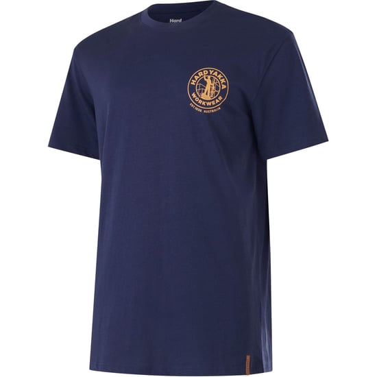 Hard Yakka Heritage Icon Katoenen Blauwe T-shirt voor Mannen - Image 3