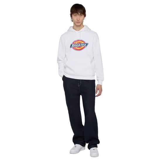 Dickies Icon Logo Polyester Unisex Volwassenen Witte Hoodie - Image 3