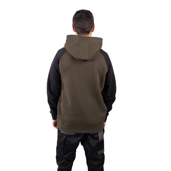 Caterpillar Raglan Katoenen Heren Mos Groen Hoodie Sweatshirt - Image 2