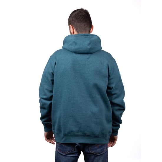 Caterpillar Merkenbanner Katoenen Mannen Blauw Hoodie Sweatshirt - Image 2