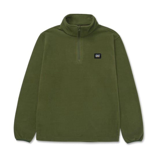 Caterpillar Cat Microfleece Half Rits Polyester Heren Groen Sweatshirt - Image 3