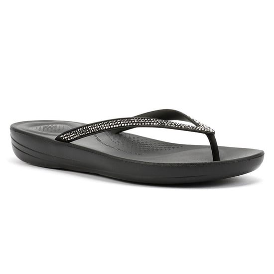 FitFlop Iqushion Sparkle Rubberen Dames Zwarte Flip-Flops - Image 2