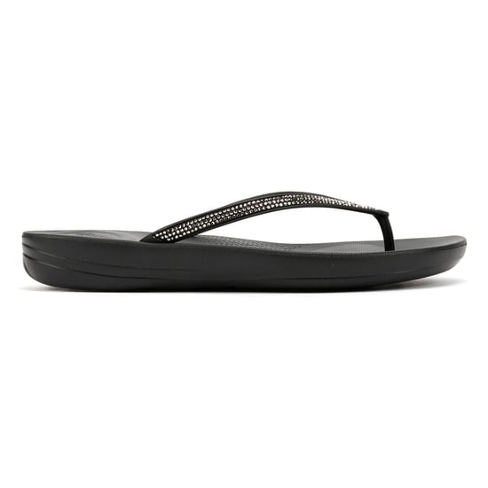 FitFlop Iqushion Sparkle Rubberen Dames Zwarte Flip-Flops - Image 5