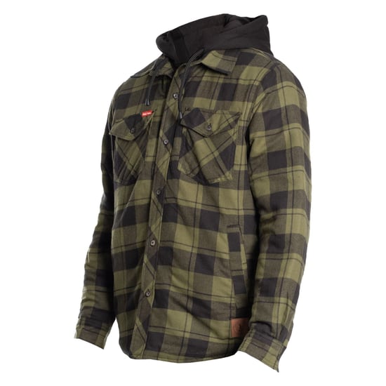 Hard Yakka Gequilted Flanellen Shacket Heren Groene Overhemdjas - Image 5
