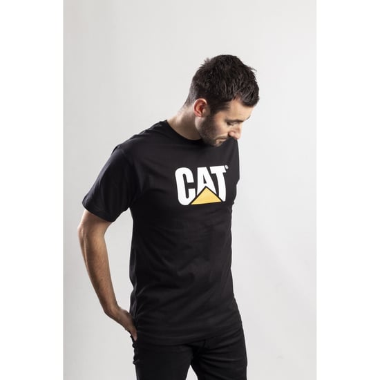 Caterpillar Merkteken Logo Katoenen Zwarte T-Shirt voor Mannen - Image 3