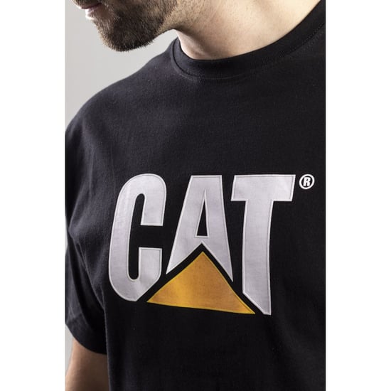 Caterpillar Merkteken Logo Katoenen Zwarte T-Shirt voor Mannen - Image 6