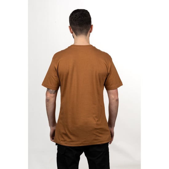 Caterpillar Merkenlogo Katoenen Heren Bronze T-Shirt - Image 2