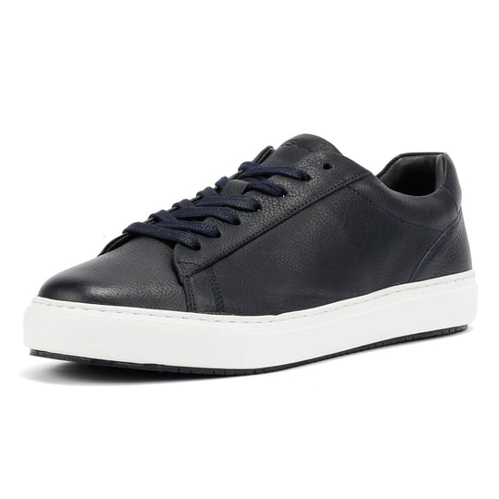 Ben Sherman Ace Cupsole Heren Blauwe Sneakers Van Leer - Image 3