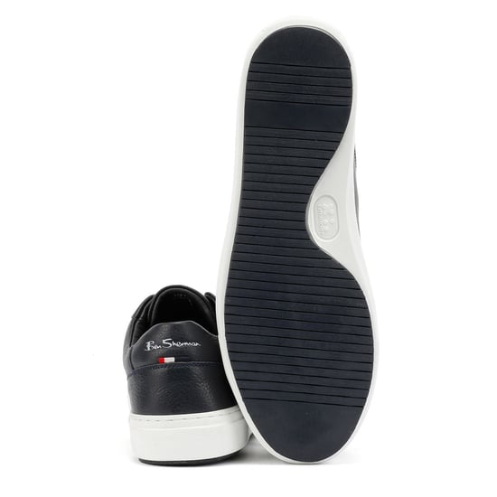 Ben Sherman Ace Cupsole Heren Blauwe Sneakers Van Leer - Image 4
