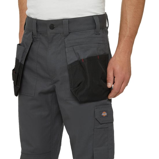 Dickies Multi Pocket Utility Polyester Grijze Werkbroek voor Mannen - Image 3