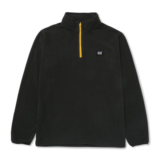 Caterpillar Cat Microfleece Kwart Rits Polyester Heren Zwarte Sweatshirt - Image 4