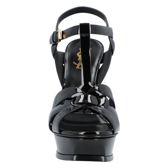 Saint Laurent Tribute Platform Sandalen In Patentleer Zwart - Image 5