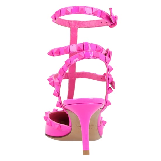 Valentino Calfskin Open Pumps Pink - Image 3