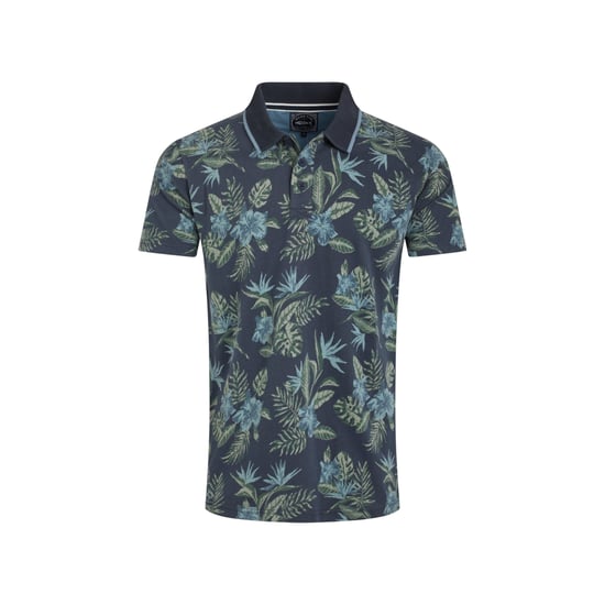 Weird Fish Heren Sarat Bedrukt Poloshirt (Marine) - Image 2
