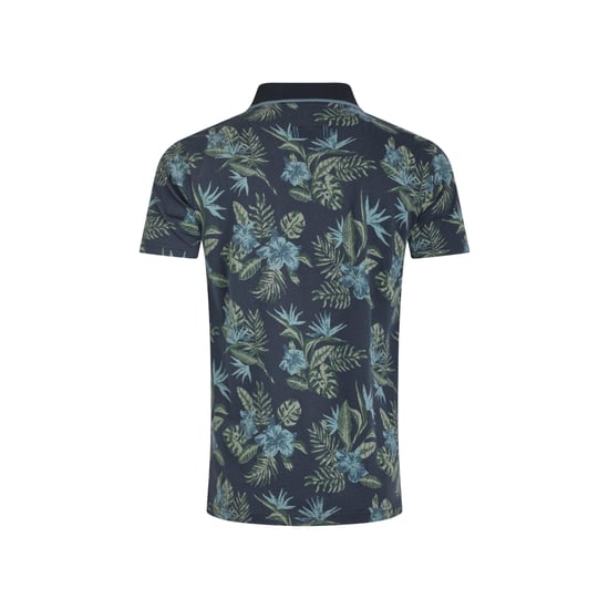 Weird Fish Heren Sarat Bedrukt Poloshirt (Marine) - Image 3