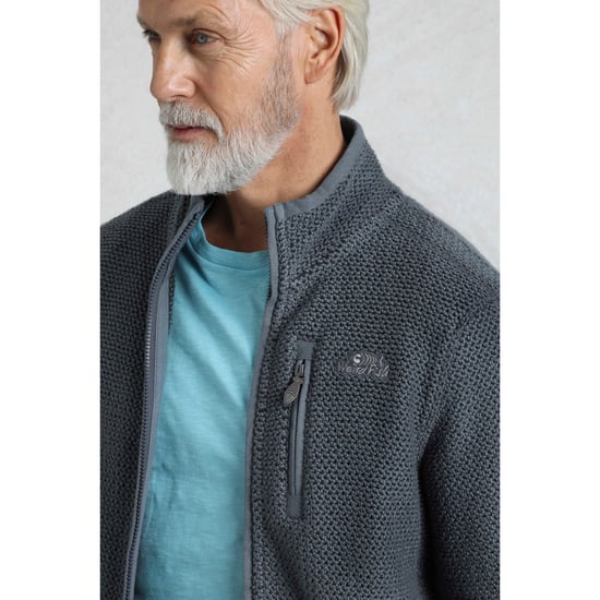 Weird Fish Heren Transom Zip Macaroni Eco Friendly Jacket (Stofblauw) - Image 5
