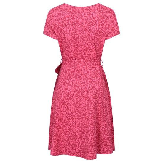 Mountain Warehouse Dames Santorini Bloemen Jersey Wikkeljurk (Rood) - Image 2