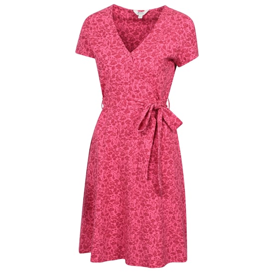 Mountain Warehouse Dames Santorini Bloemen Jersey Wikkeljurk (Rood) - Image 3