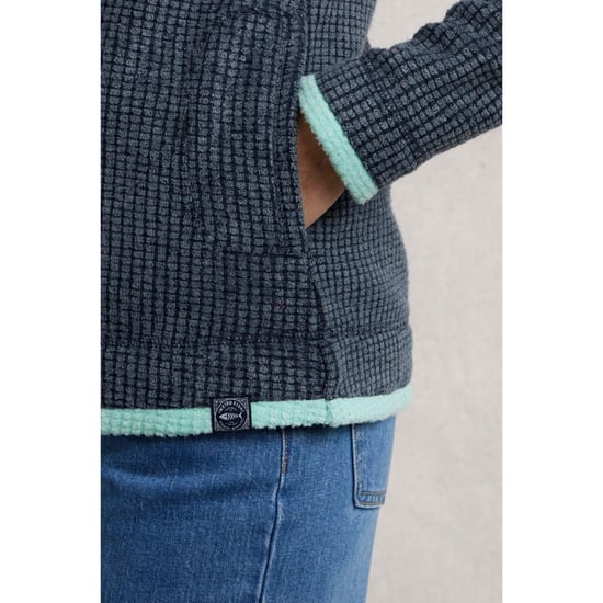 Weird Fish Dames/Dames Ariana Grid Eco Friendly Full Zip Fleecejack (Rijke marine) - Image 4